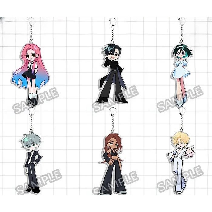 Móc khóa Alien Stage phong cách Panty Stocking ALNST Acrylic Keychain Ivan Till Mizi Sua Luka Hyuna 