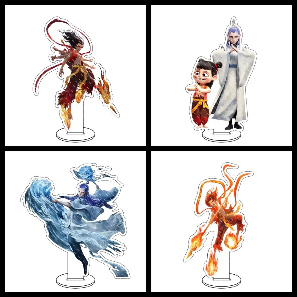 Standee Anime Na Tra 2 Ma Đồng Giáng Thế mô hình mica Acrylic nhân vật Na Tra Ngao Bính trang trí bà