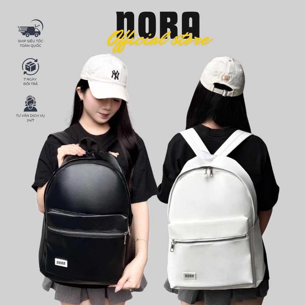 Balo NORA BRAND - NORA 2 backpack balo da pu cao cấp, đi học đi chơi xinh xắn