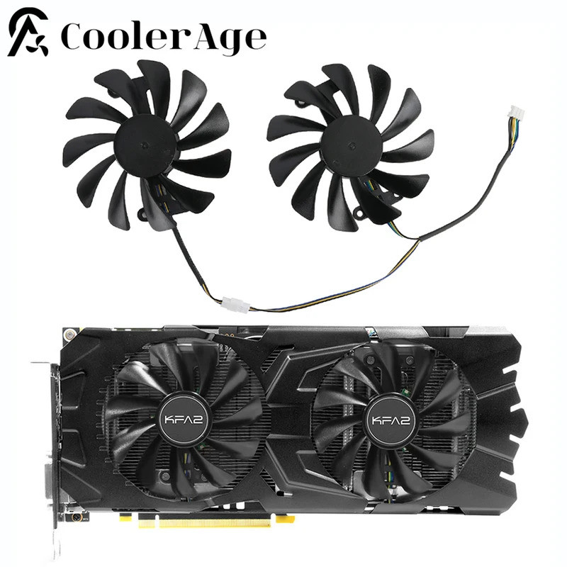 95MM GTX1070 GTX1080 GTX1070Ti Quạt Card Video Cho KFA2 GALAX GTX 1070 1070Ti 1080 EX DIY Không LED 