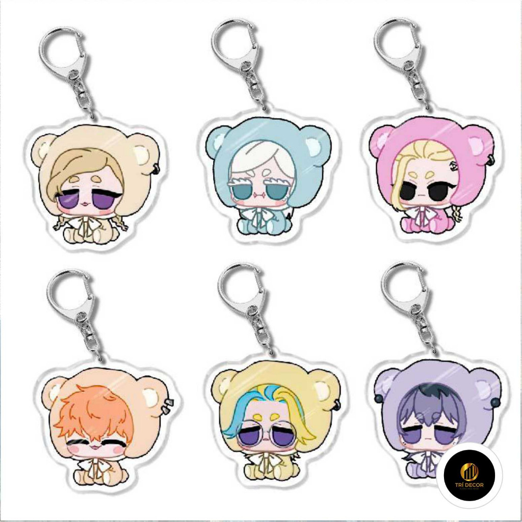 Tokyo Revengers Chibi keychain Cute teddy bear character Mikey Izana Ran Rindou - decor