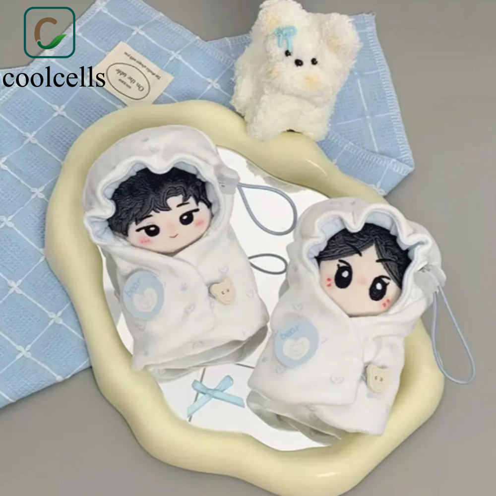 COOLCELLS Quần áo búp bê 10cm, Áo choàng quấn búp bê cotton 10cm Quần áo quấn búp bê, Quần áo DIY Ch