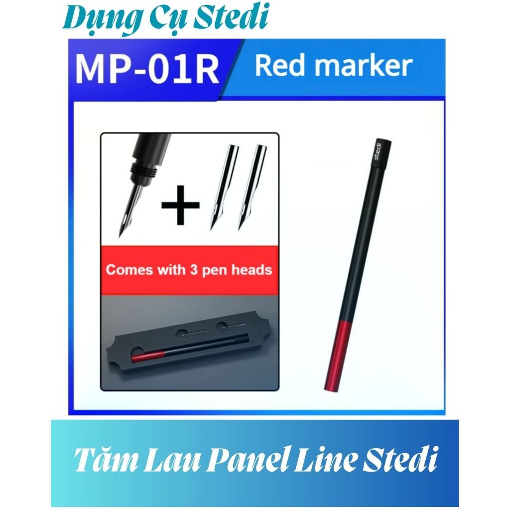 X-Bút Kẻ Hỗ Trợ Đi Panel Line - Tăm Lau Panel Line Stedi - Dụng Cụ Mô Hình