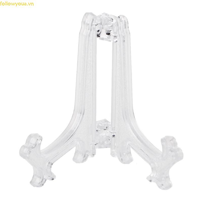 Mini Plastic Coin Display Easel Stand Card Medal Frame Golf Balls Holder White