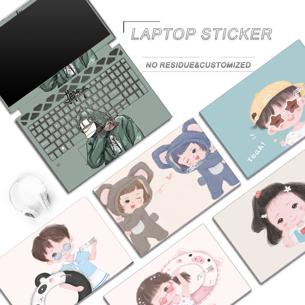 ASUS Zenbook A14 UX3407 3 Chiếc ABC Không Dư Lượng Costomized Máy Tính Laptop Precut Decal Da Vinyl 