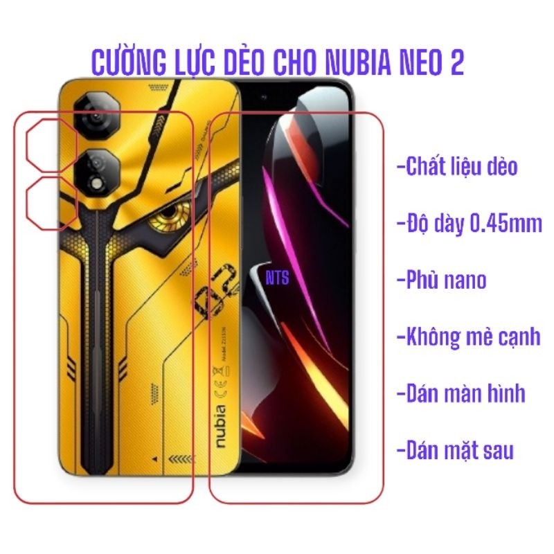 (Cho nubia neo2/nubia neo) dán cường lực dẻo cho màn hình điện thoại NTS Shop