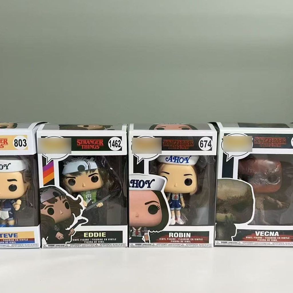Funko Pop Stranger Things Chopper Dustin Steve Eddie Nhân Vật Hành Động Mô Hình Búp Bê99% Tương Tự H