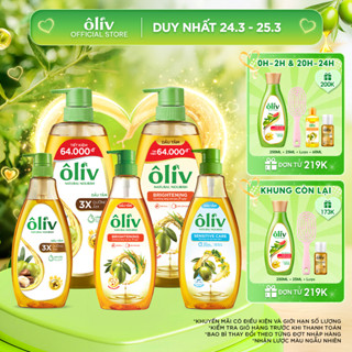 Dầu Tắm ÔLIV 3X Dưỡng Ẩm/Dưỡng Sáng Da/Dành Cho Làn Da Nhạy Cảm 250ML/650ML/1L