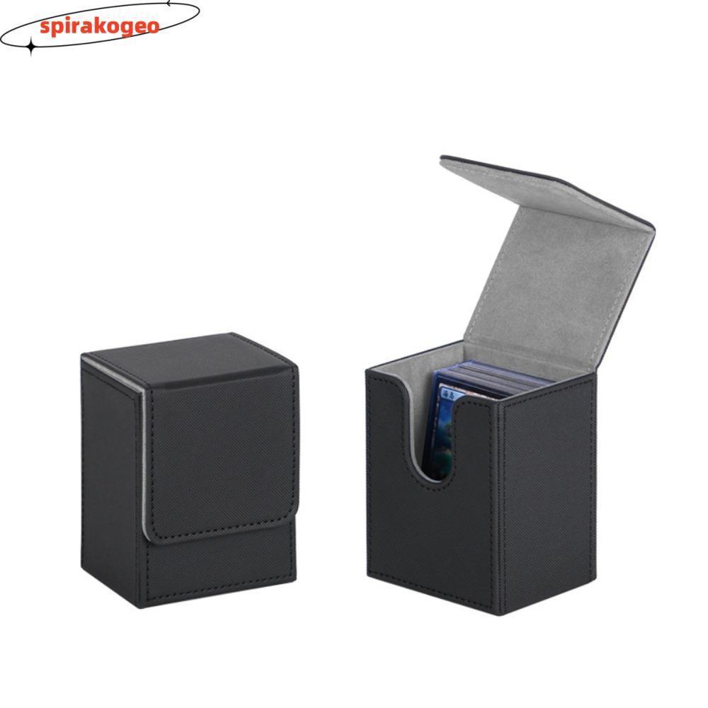 SPIRAKOGEO Game MTG Trading Card Holder, PU Storage Deck Box, Collection Box Organizer Collectible G