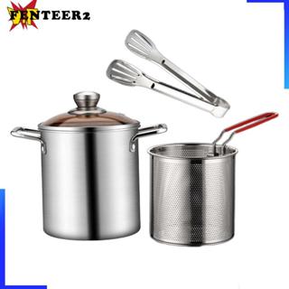 Nồi chiên sâu bằng thép không gỉ nhỏ, Nồi bếp, Chảo chiên, Nồi chiên dầu mini, Nồi chiên sâu mini cho chân gà rán và đùi