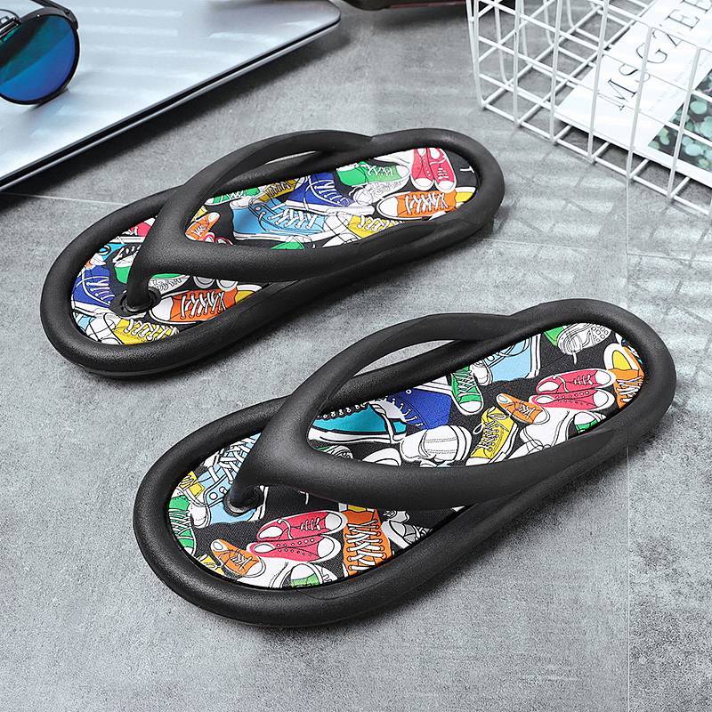 Flip-Flops Women's Summer New Non-Slip Deodorant Soft Lightweight Slip-on Slippers for Outer Wear Co