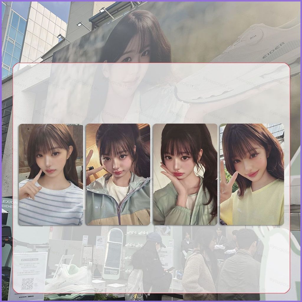 SQ11 4 Cái / bộ IVE JANG WANNYOOUNG LOMO Card WANNYOOUNG x EIDER Bưu Thiếp Bộ Sưu Tập Ngôi Sao Ngoại