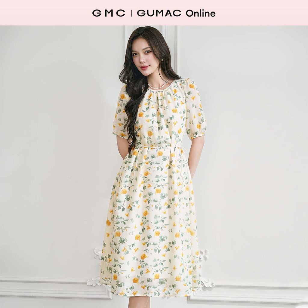 Đầm nữ suông phối viền thời trang GUMAC DE07002