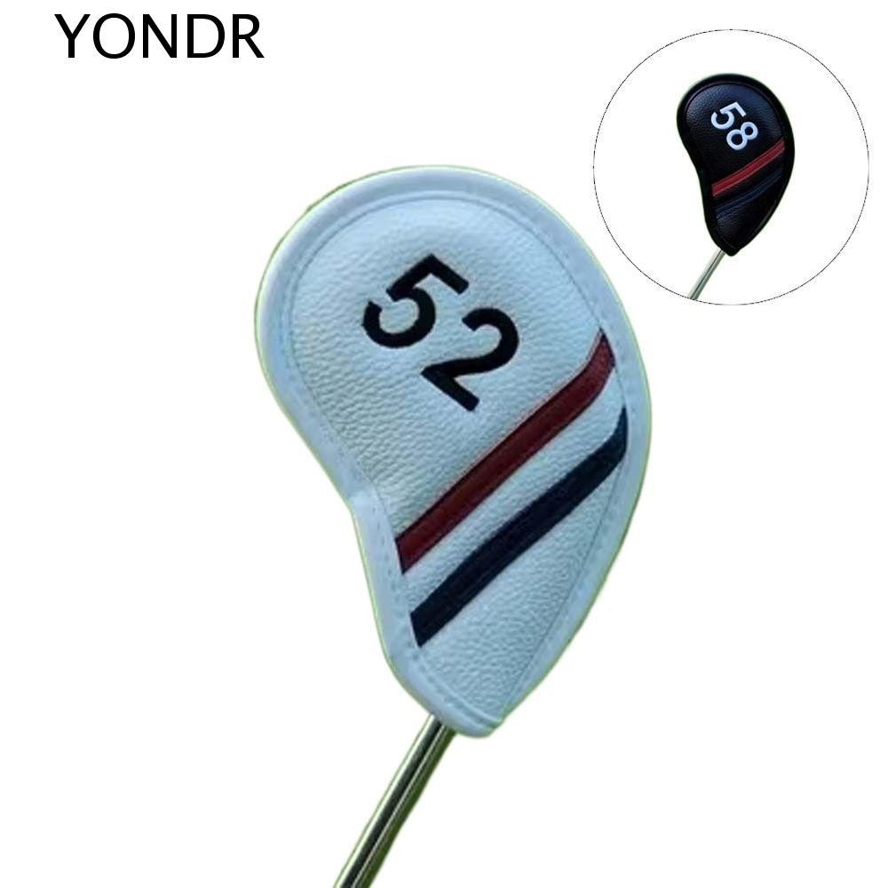 YONDR Sand Wedge Headcover, Angle Club 48 50 52 54 Độ Golf Wedge Cover, Đen / Trắng Big Number 56 58