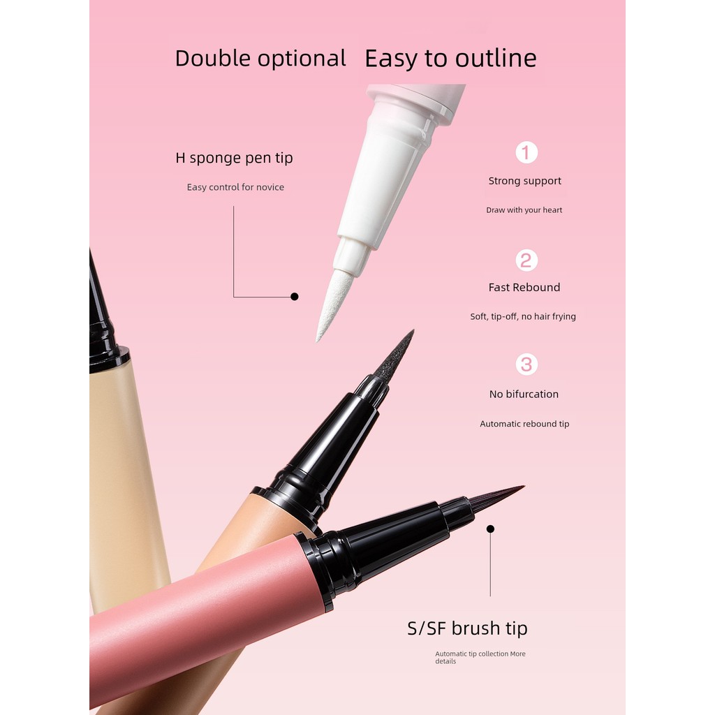 chì kẻ mắt gel kẻ mắt Bút kẻ mắt dạng lỏng chống nhòe dành cho người mới bắt đầu UKISS