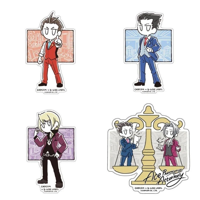 Standee Ace Attorney mô hình anime Luật Sư Phá Án Phoenix Wright Edgeworth Apollo Justice acrylic tr