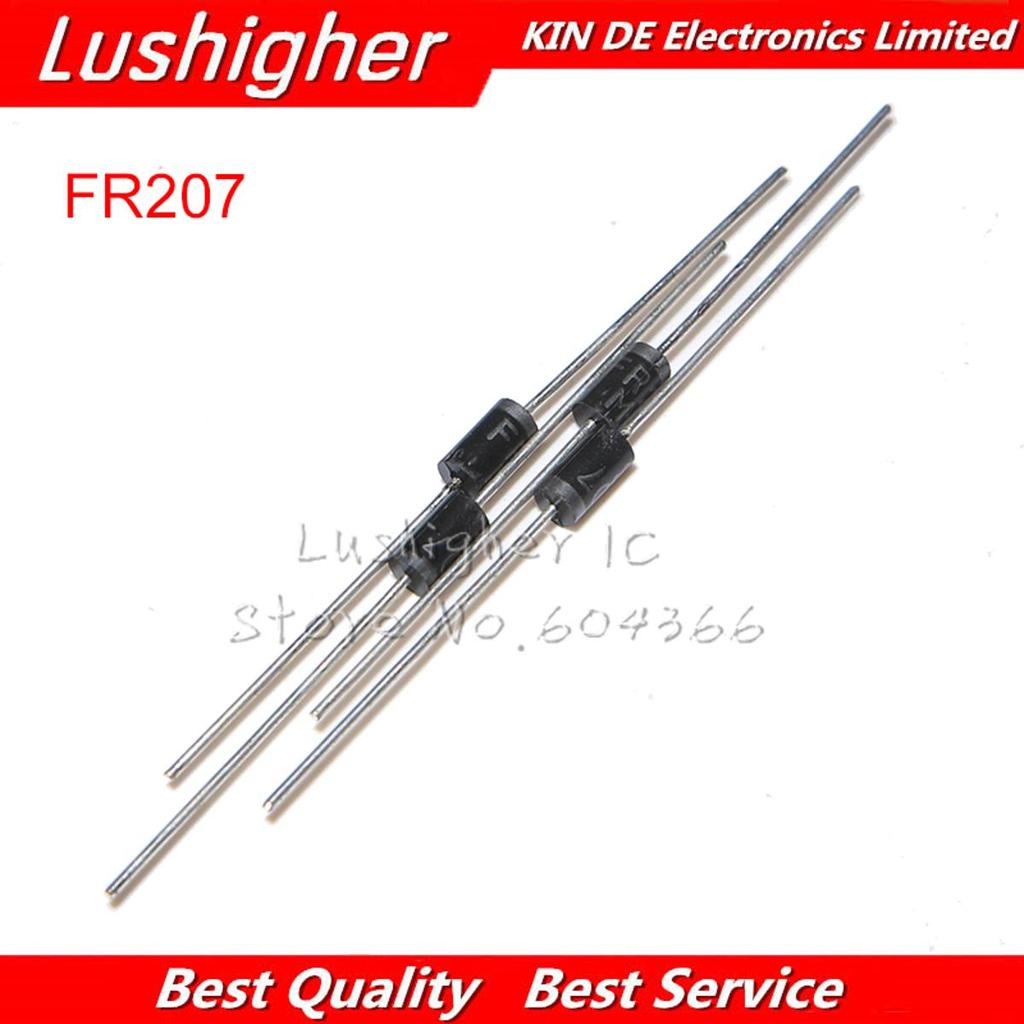100 FR207 DO-15 Fr207 Diode chỉnh lưu 2A 1.000V DO15