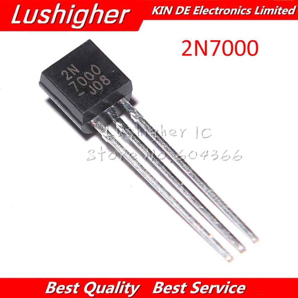 100 CHIẾC 2N7000 TO-92 TO92 MOSFET Tín Hiệu Nhỏ 200mA 60V N Kênh