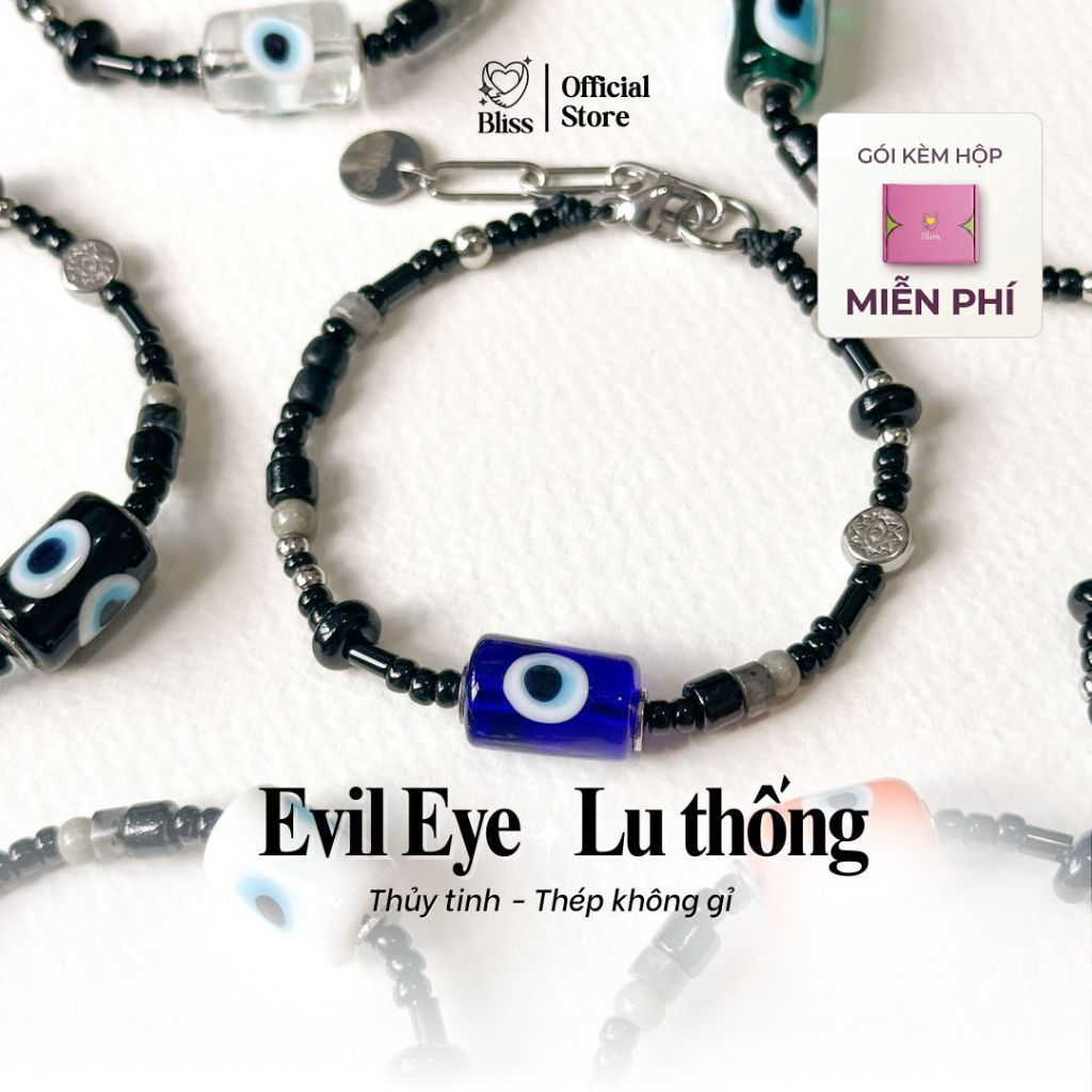 [Độc quyền - BST BẬT AURA] Vòng tay Lu thống Evil eye cườm cao cấp unisex Phiên Bản ĐẶC BIỆT Bliss A