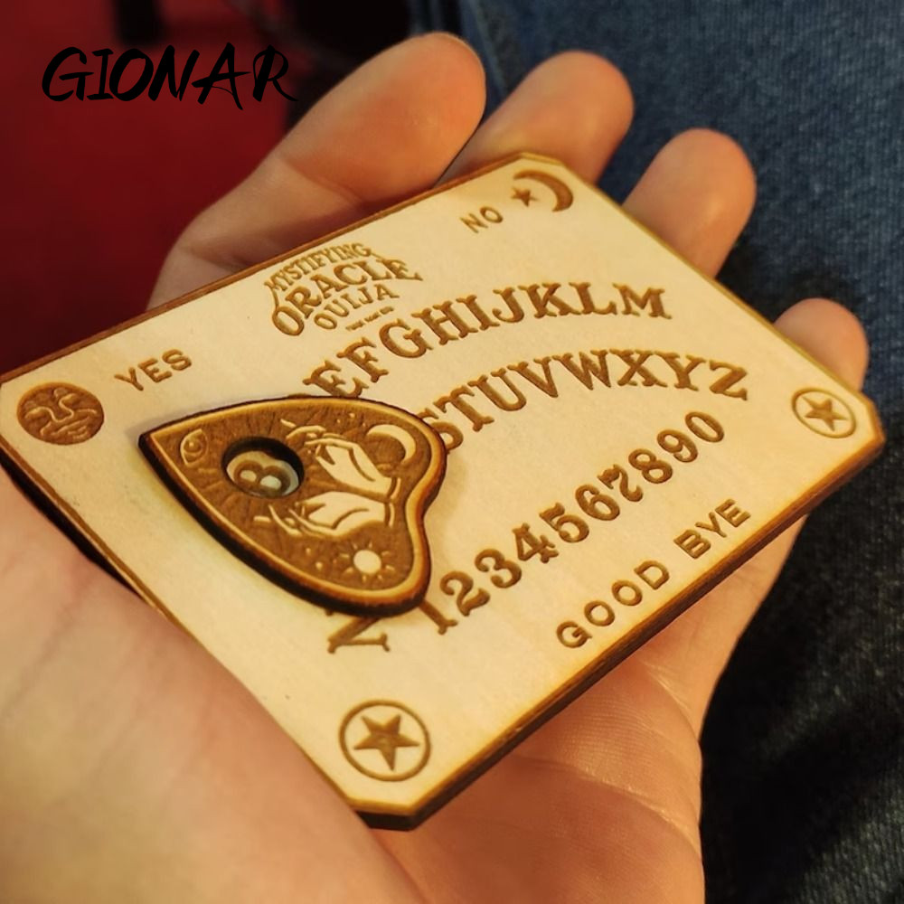 GIONAR Ouija Board Moves Games Cổ điển Ouija Với Bộ bảng con lắc bằng gỗ