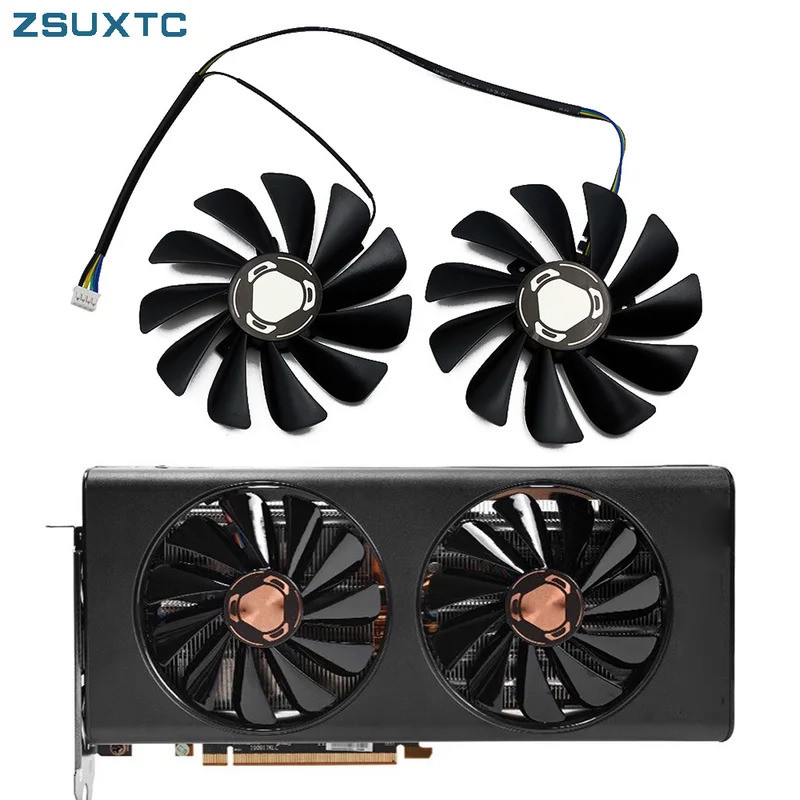 Quạt GPU HL 95MM CF1010U12S FDC10U12S9-C RX 5700 XT cho XFX 5600XT RX 5700 5700XT quạt làm mát card 
