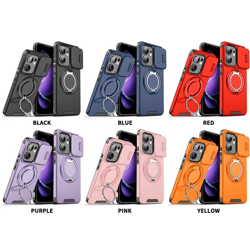 Giáp Chống Sốc Từ Nhẫn Đứng Ốp Lưng Điện Thoại OPPO Reno 13 13F 13 F Reno13 Pro 5G Trượt Ống Kính Bảo Vệ Funda | BigBuy360 - bigbuy360.vn