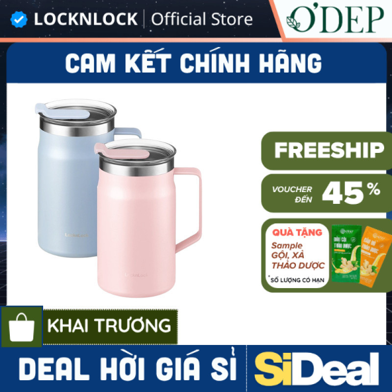 Cốc giữ nhiệt LocknLock Metro Table Mug 600ml Chính hãng  LHC4282  - - SIDEAL SIO