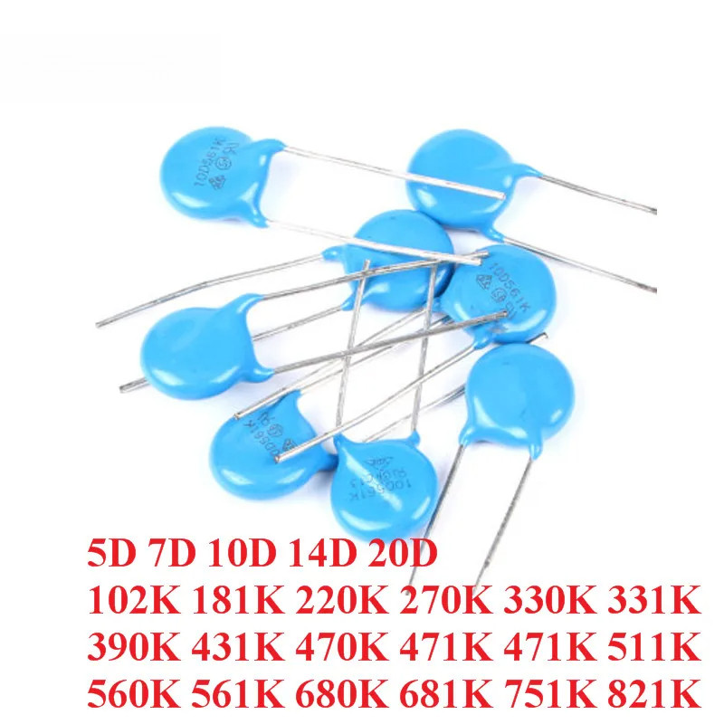 10-20 Chiếc Điện Trở Biến 5D 7D 10D 14D 20D 102K 181K 220K 270K 330K 331K 390K 431K 470K 471K 471K 5