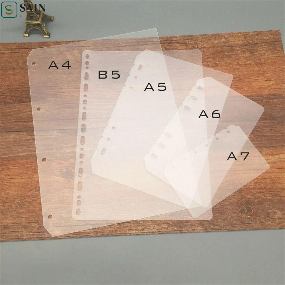 SAIN Notebook Divider Matte 2 Chiếc Board Page A5 A6 A7 B5 A4 Giấy Bên Trong Chương Trình Nghị Sự Ng