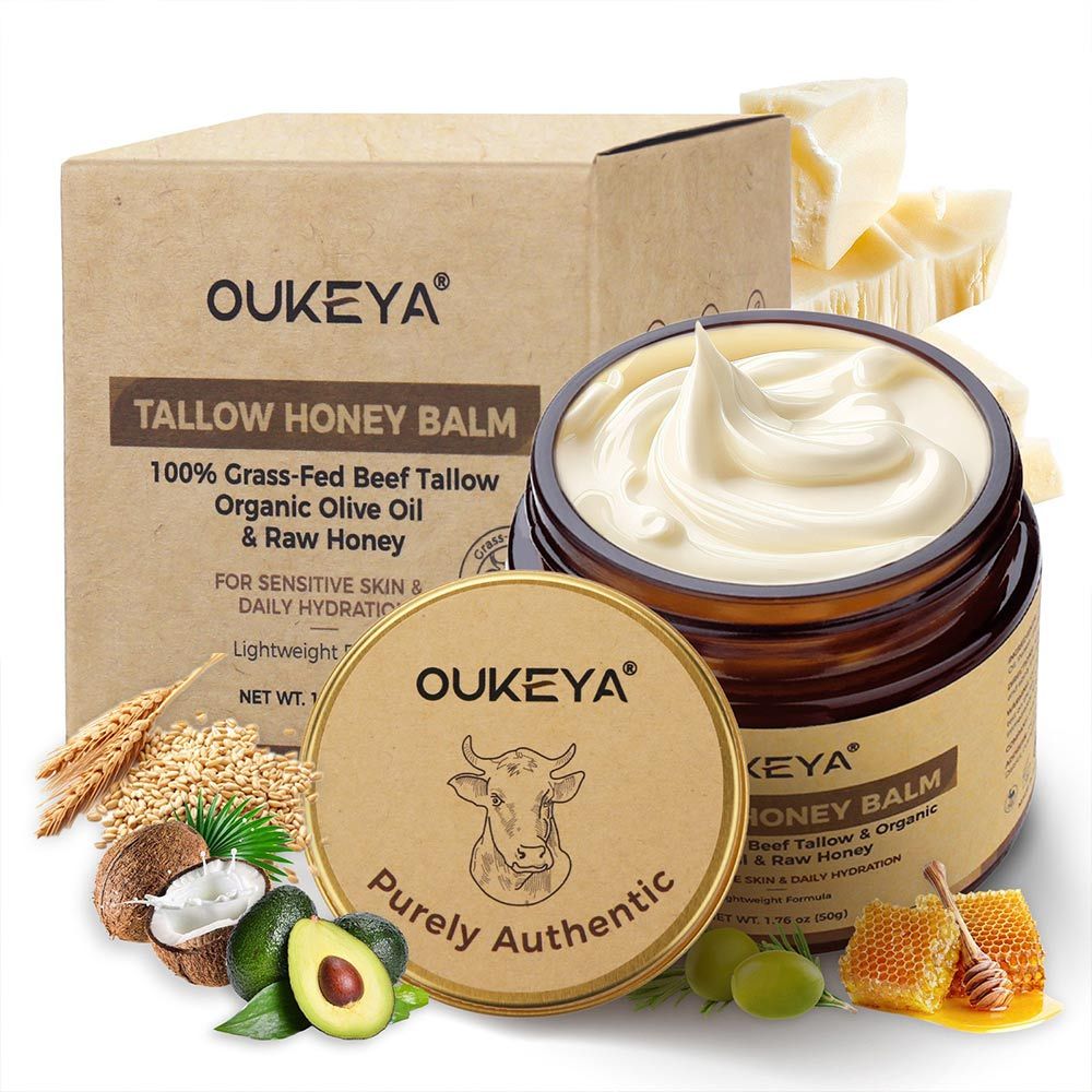 Facial Tallow Honey Balm Beef Tallow Cream 50g

