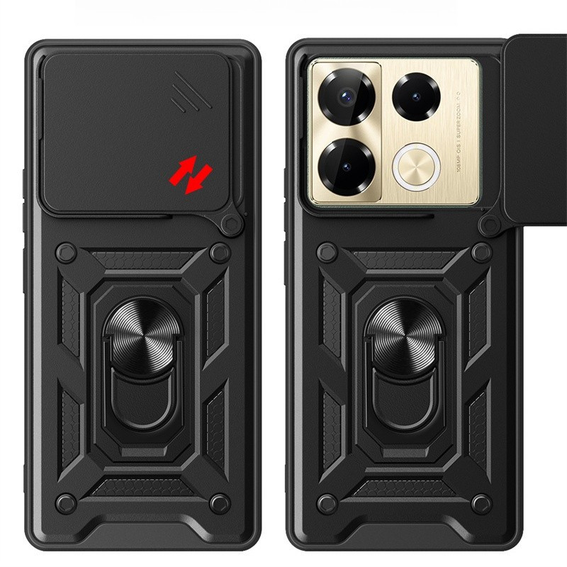 Armor Slide Camera Funda Cho Infinix Note 40 Pro 5G Ốp Lưng Vòng Từ Tính Đứng Dành Cho Infinix Note 