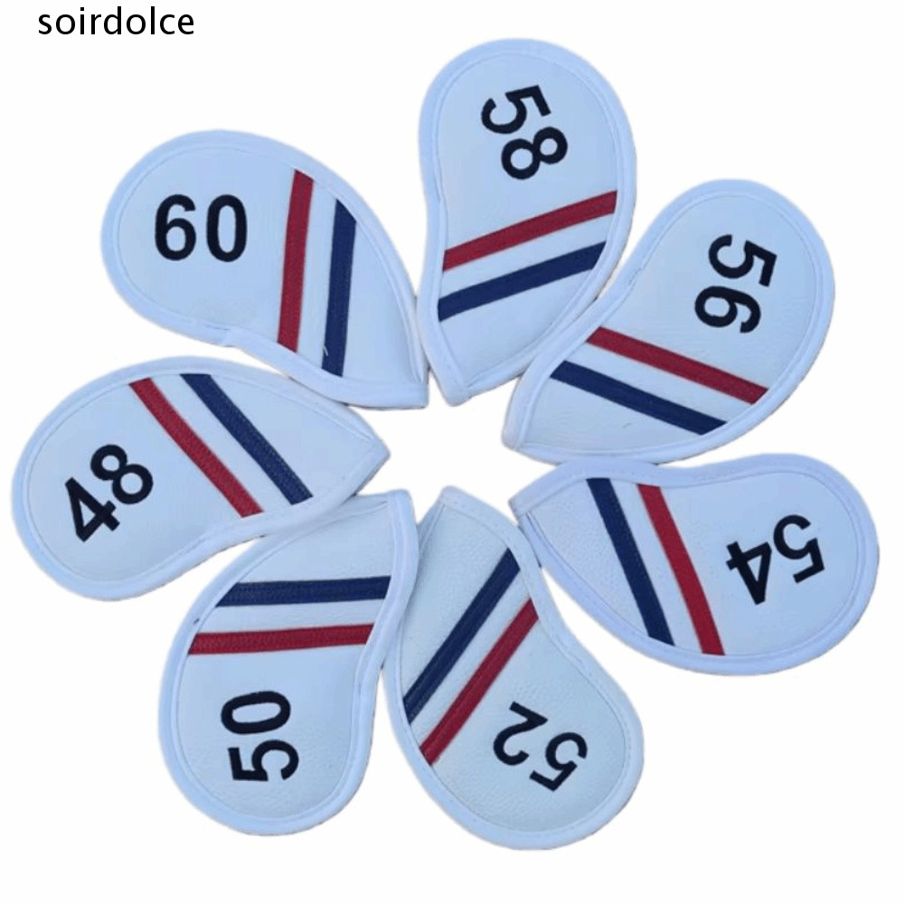 SOIRDOLCE Golf Wedge Cover, PU Leather Angle Club Sand Wedge Headcover, Universal Waterproof 48 50 5