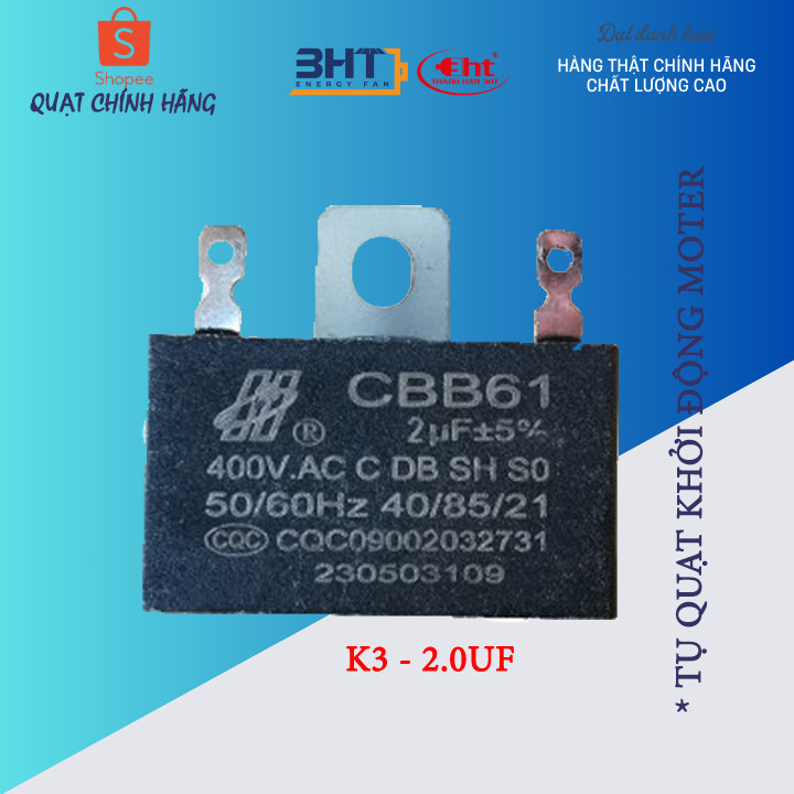 Tụ quạt 2uf và 1.5uf - 3ht 3HT