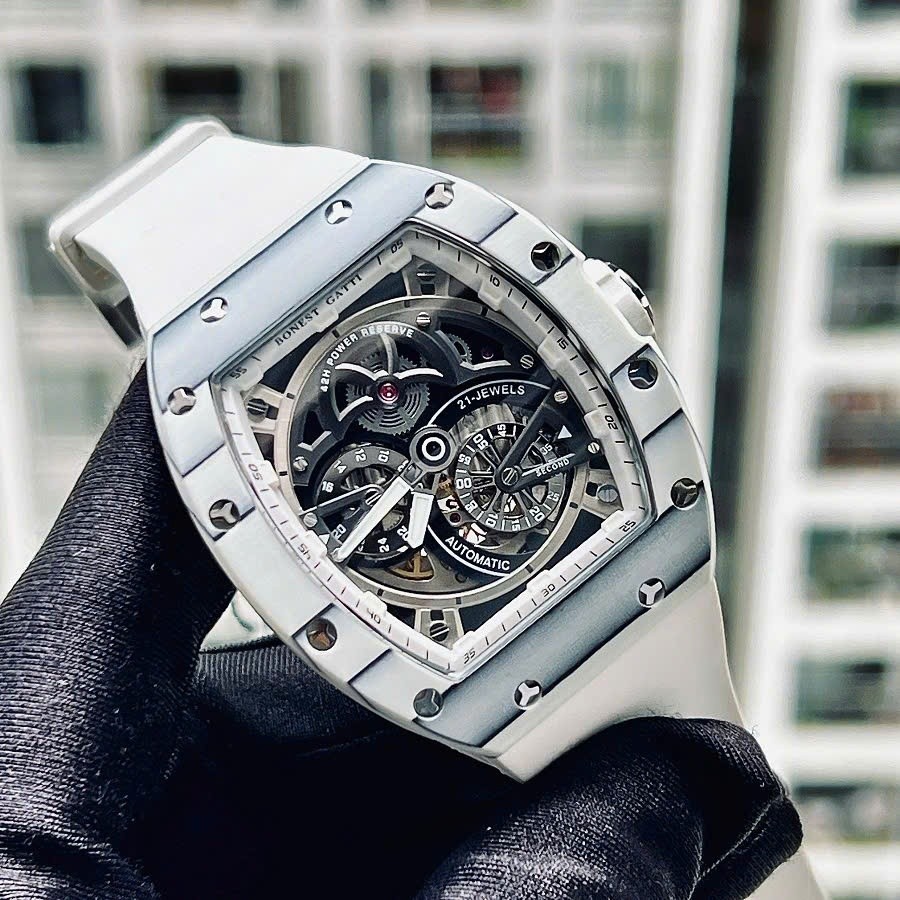 Đồng Hồ Cơ Cao Cấp Nam Bonest Gatti BG9004 CarBon ( Chống Nước 5ATM Bảo Hành 5 Năm Full Box )