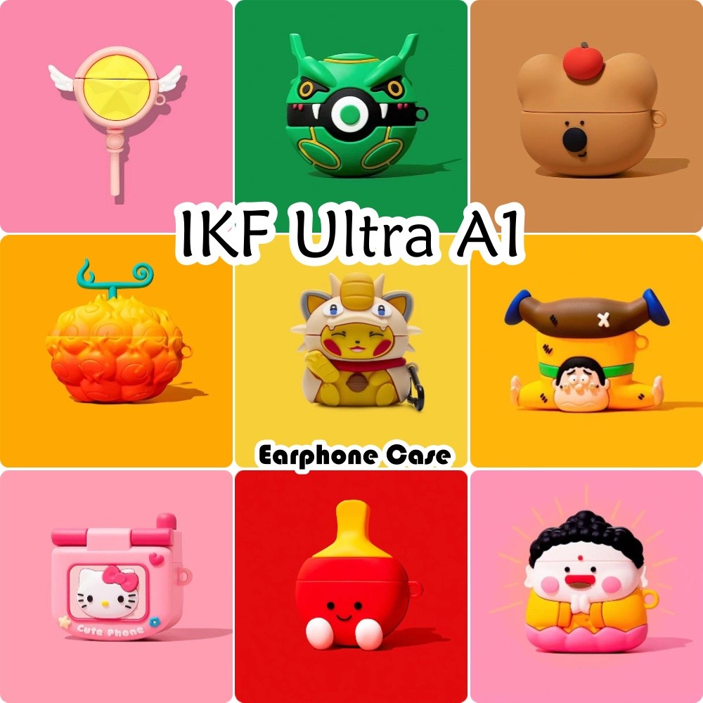 [Xu hướng phía trước] Dành cho IKF Ultra A1 Vỏ tai nghe silicon mềm hoạt hình ngộ nghĩnh NO.3