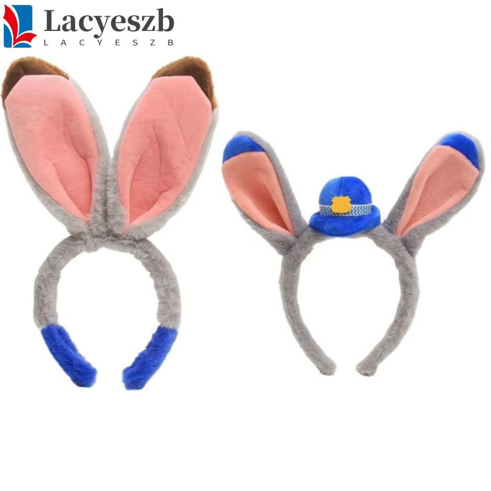 LACYESZB Bunny Ears Hair Band, Phim hoạt hình Fluffy Ears Judy Hopps Headband, Party Dress Up Wash F