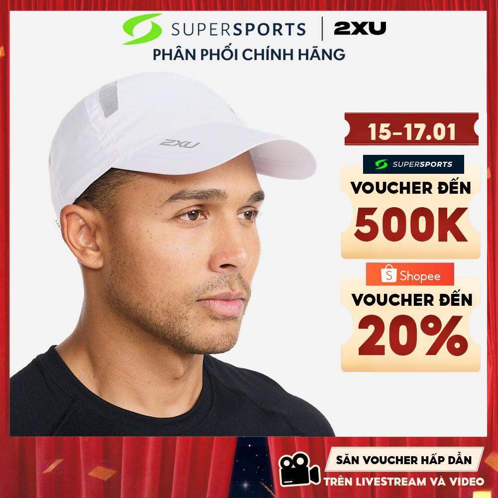 Nón Thể Thao 2XU Run - Trắng - UQ5685f-WHT/WHT