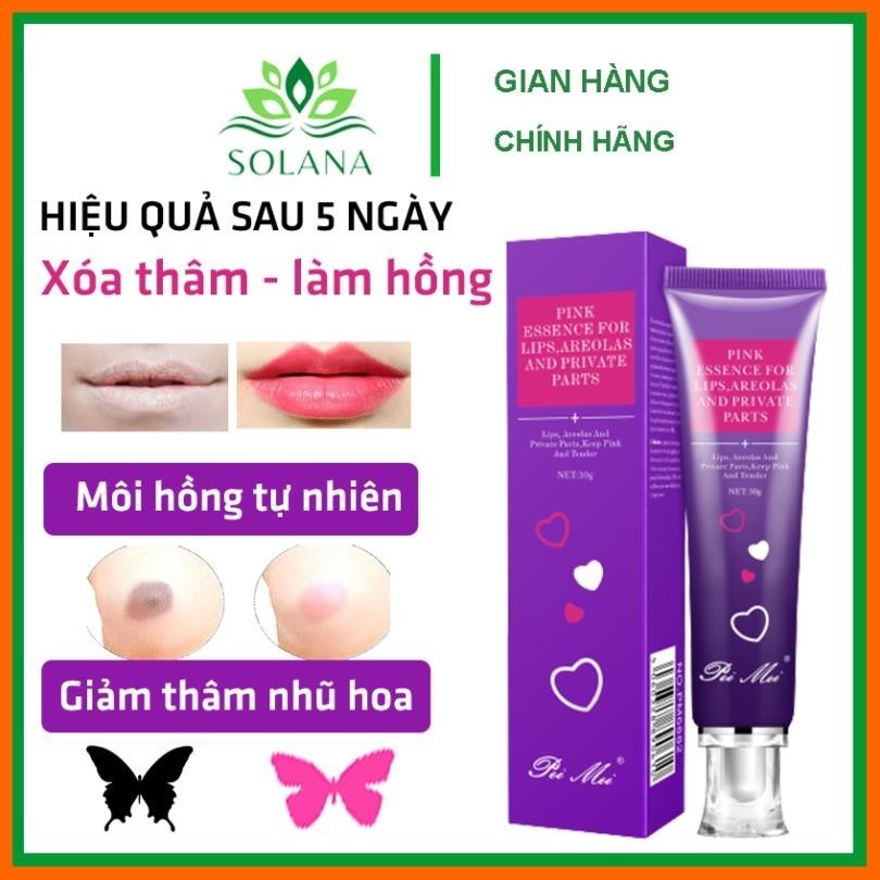 Gel Làm Hồng Môi, Làm Hồng Nhũ Hoa, Chống Thâm Môi - Làm Hồng Vùng Kín PeiMei 30g Solana Viet Nam