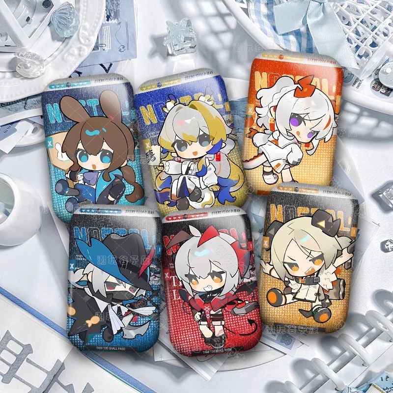 Huy hiệu Arknights hình Amiya, phong cách hoạt hình kawaii, phù hợp cosplay và làm phụ kiện túi xách