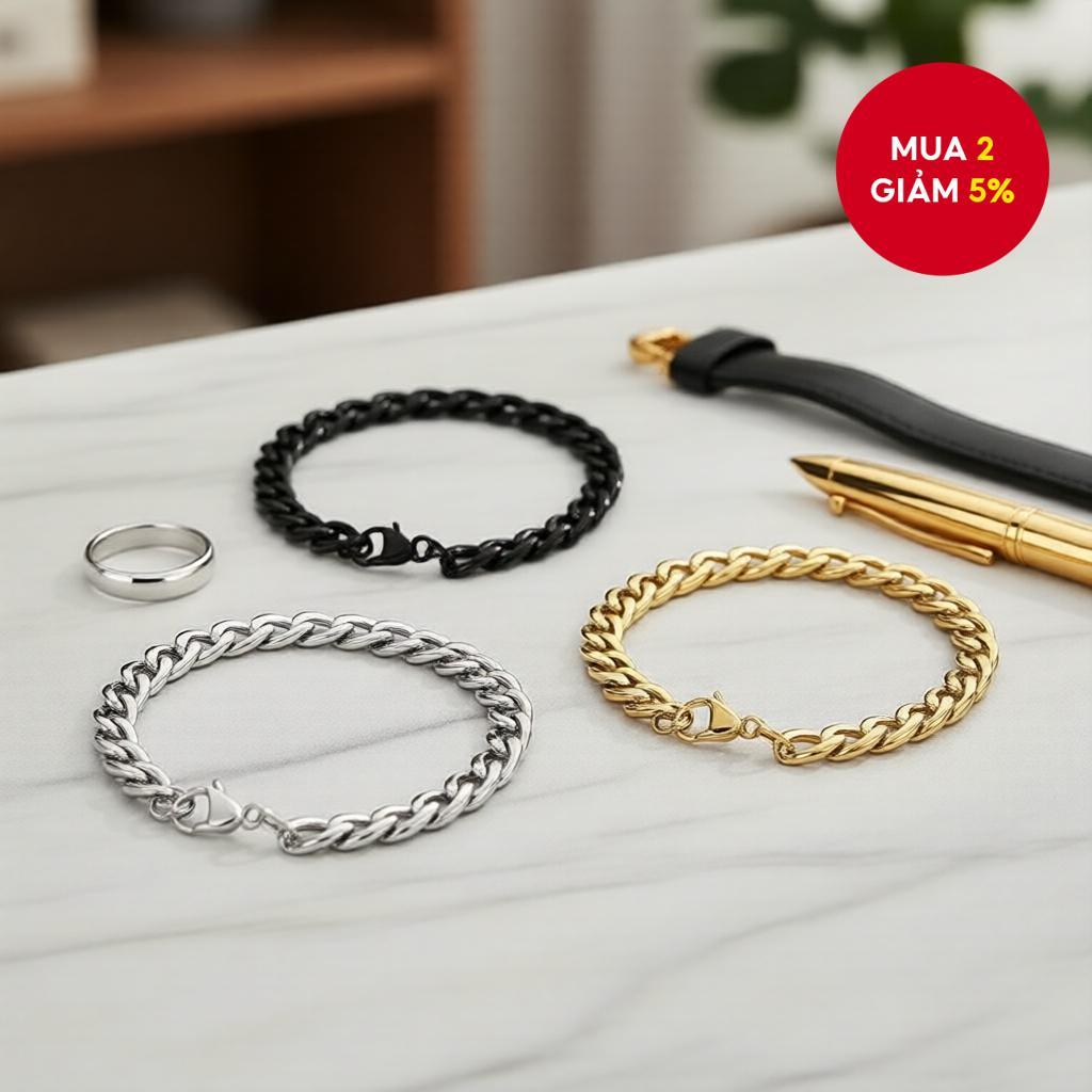 Vòng tay dây chuyền Cuban phong cách phương Tây