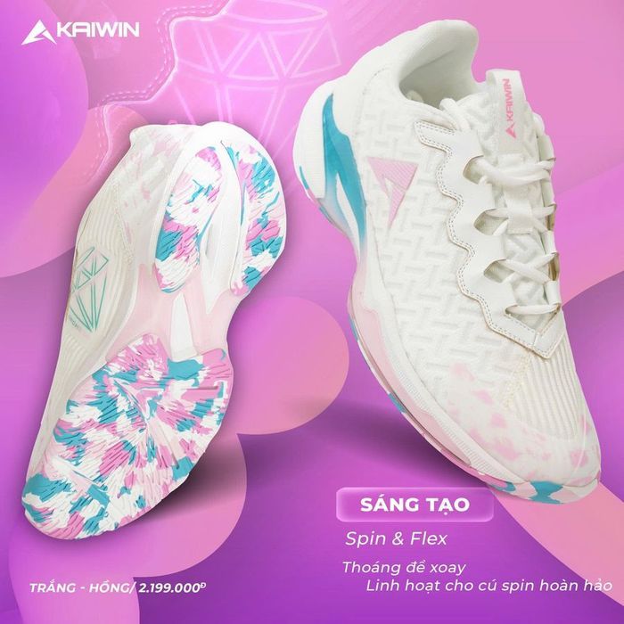 Giày Kaiwin Diamond Area - Giày Thể Thao Màu Sắc Bắt Mắt Thiết Kế Trẻ Trung