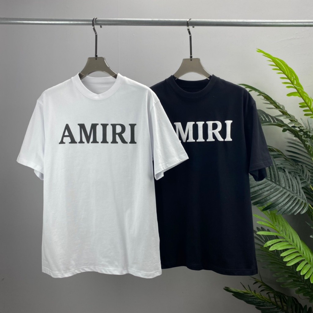 4Q21 AMir11 Summer New Short Sleeve T Simple Versatile Shirt Unisex Letter Print