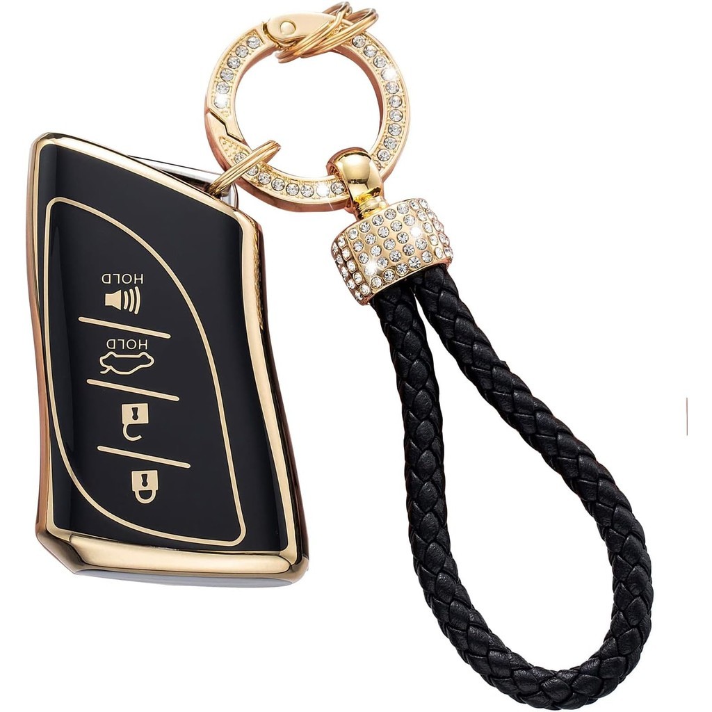 Dành Cho Xe Lexus Key Fob Cover, Tương Thích Với ES350 ES300h UX200 LS500 LS500H LC500 LC500h Smart 