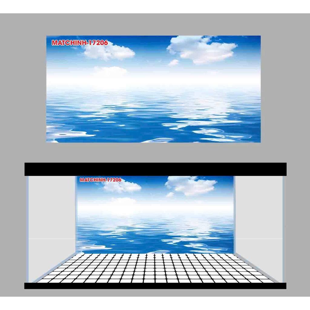 (BC40) TRANH 3D DÁN HỒ CÁ ( TRANH LƯNG ) _DECAL VIP_MT 40