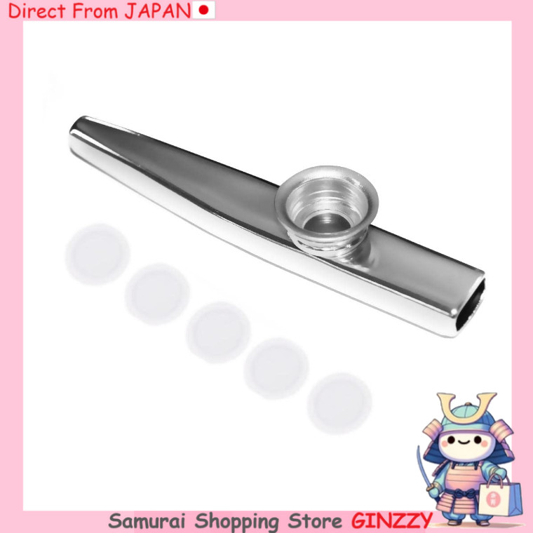 Kazoo Kim Chi Nakano KAZOO Đồ Chơi Âm Nhạc Bằng Kim Loại Màu Bạc Nhật Bản
