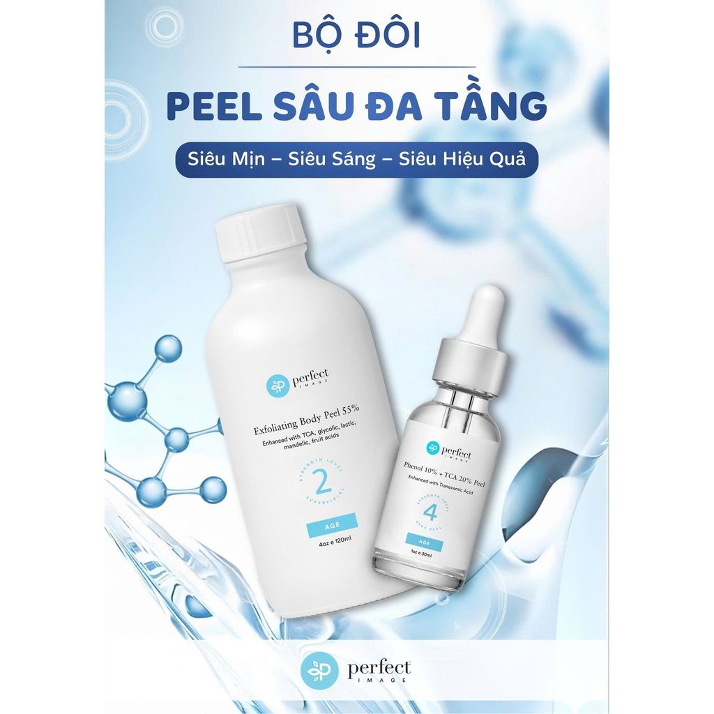 [cty] Dung dịch peel BODY PERFECT IMAGE Exfoliating Peel loại bỏ tế bào chết & làm sáng da 120ML