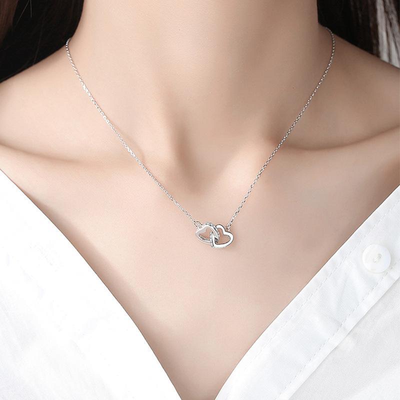 [Boutique1] Trang Sức Bộ Trái Tim cho Nữ - Fake Diamond, Luxury Earings & Necklace Set