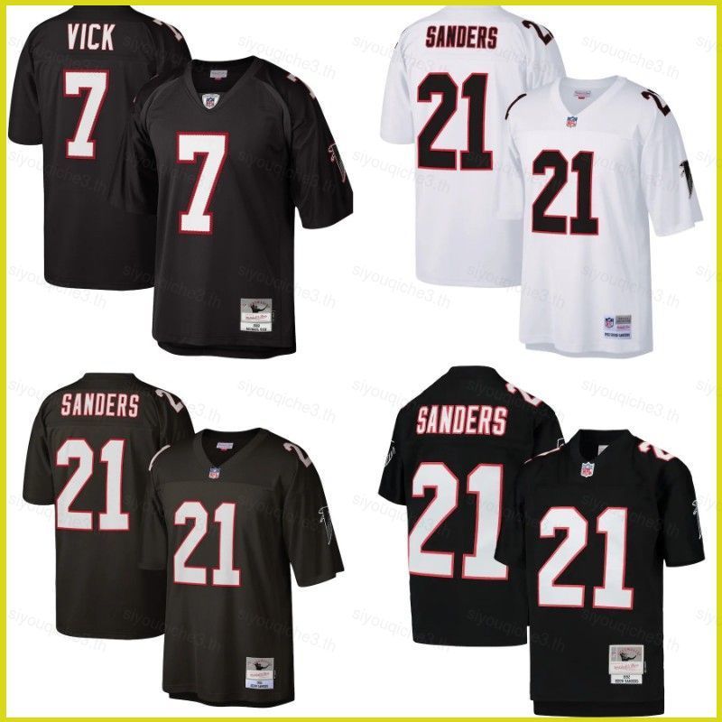 Áo Thun Bóng Đá Retro Atlanta Falcons Vick và Sanders - Phù Hợp Nhiều Kích Cỡ