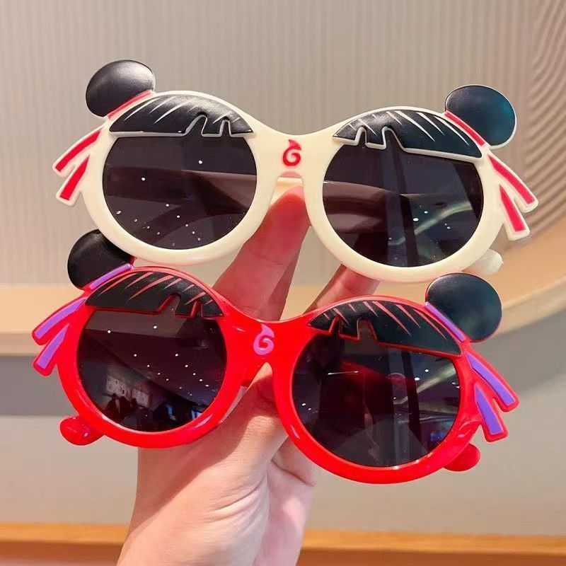 Hot Sale#Nezha Children's Glasses Boys and Girls Cute Fashion Sun Protection Cartoon Sunglasses Magi