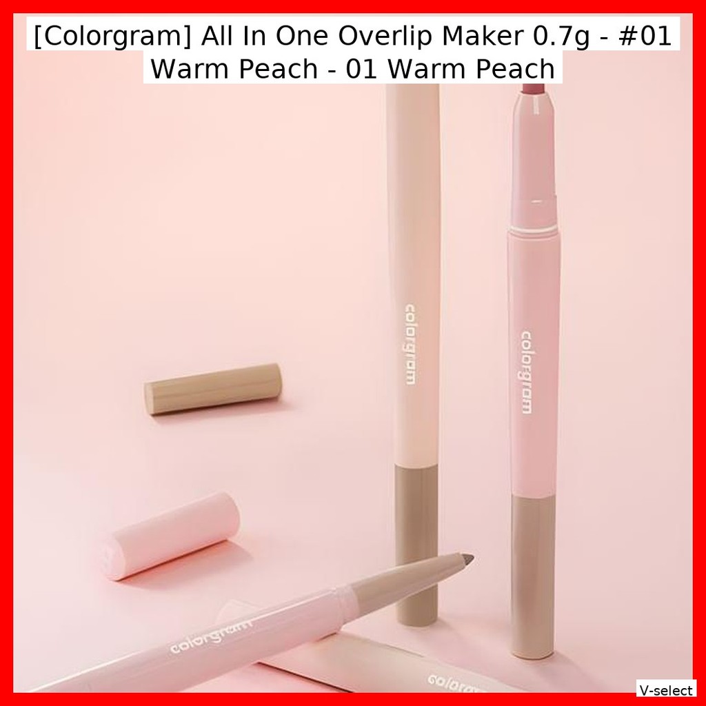 [Colorgram] Máy tạo Overlip All In One 0.7g - #01 Warm Peach - 01 Warm Peach / Korean Overlip Maker 
